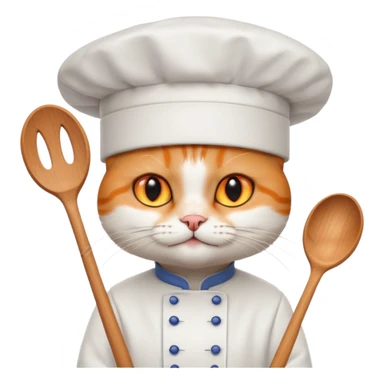 a cat is cooking sticker