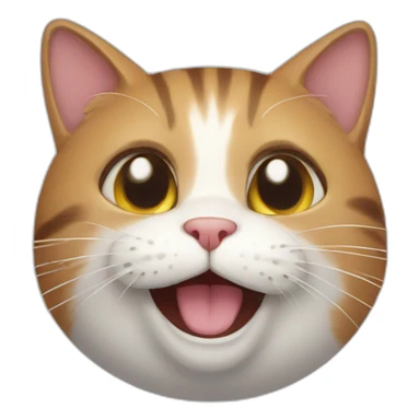 Cat that is super duper happy sticker