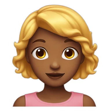 Girl love hearts sticker