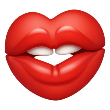 Receiving a lipstick kiss sticker