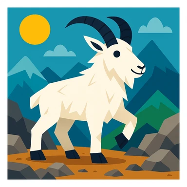 Mountain goat sticker