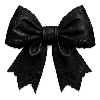new goth bow, remove background sticker