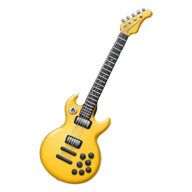 Bana elinde elektronik gitar olan bir kulaklıklı gözlüklü bir emoji yapar mısın elektronik gitar siyah olsun sticker