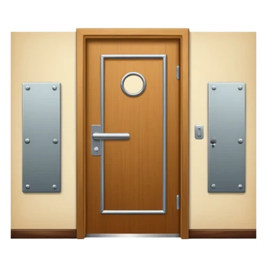 hotel room door modern sticker