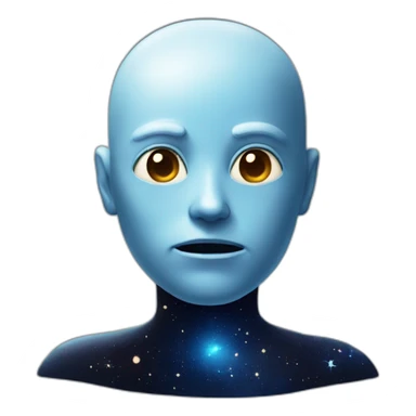 Galactic-head sticker