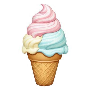 ice cream coloured sticker