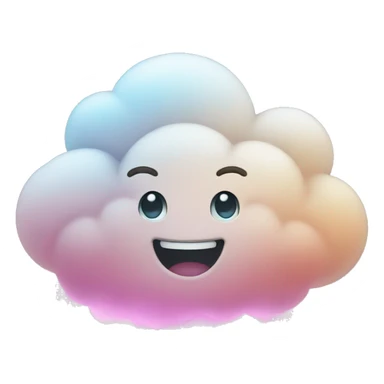happy glow cloud sticker
