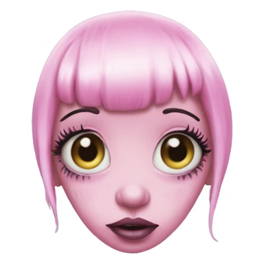 Melanie Martinez pink alien nymth creature sticker