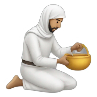Muslim priying sticker