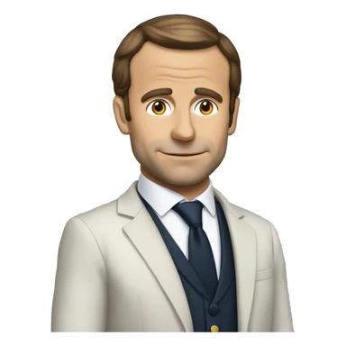 Macron qui se bat sticker