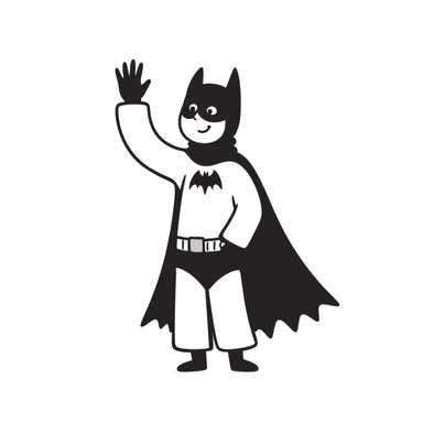 Batman waves sticker