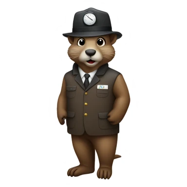 Groundhog switchboard operator sticker