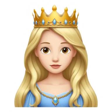 princess with small ceown sticker