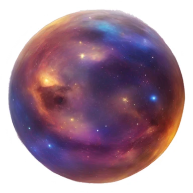 very colorful Galaxy sticker