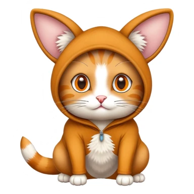 Cat in a Kangaroo costume  sticker