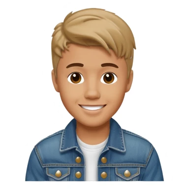justin bieber, wear jean jacket sticker