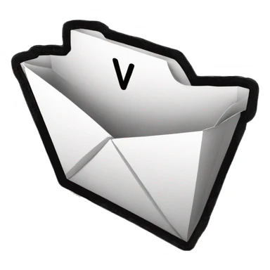 letter V, cryptocurrency, coin, black and white sticker