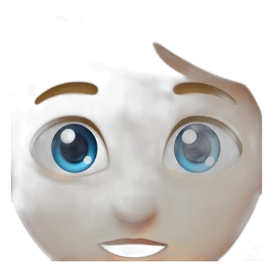 Baby cry with blue eye sticker