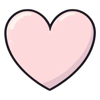 A cute pastel heart sticker
