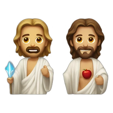 Jesus defeated Satan sticker