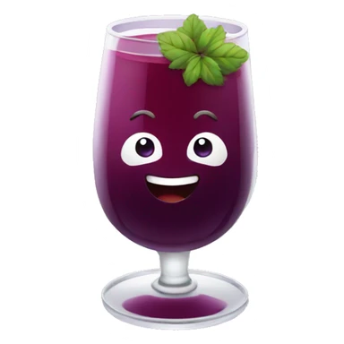 Blackberry juice sticker
