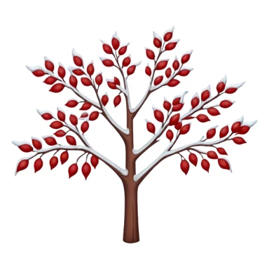 cornus in winter sticker
