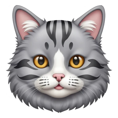 Katze mit Schnurrbart  sticker