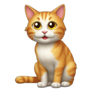 meow cat halloween sticker