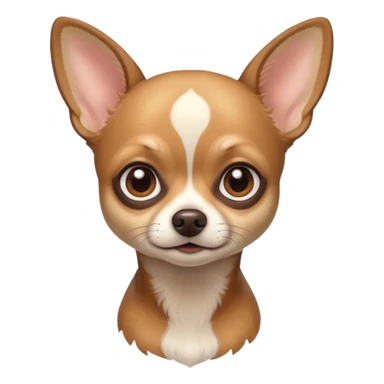 
 Sitting deer-head chihuahua  sticker