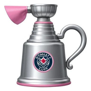 Hellrosa Stanley Cup mit pinkem Anhänger sticker