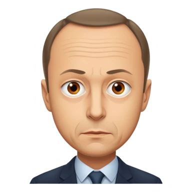 Friedrich Merz emoji, serious sticker