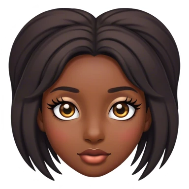 bounce girl with lashes sticker