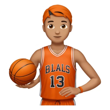 Giocatore basket con il pallone sticker