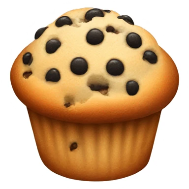 Muffin with small black dots on top sticker