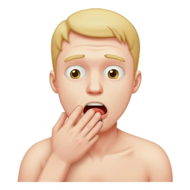 Guy choking himself sticker