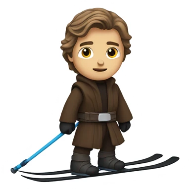 Anakin Skywalker skiing sticker