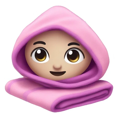 cute pink and purple cozy blanket sticker