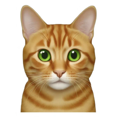 Ginger-and-brkwntortoise-cat-green-eyes sticker
