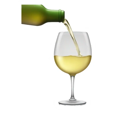 POURING WHITE WINE sticker