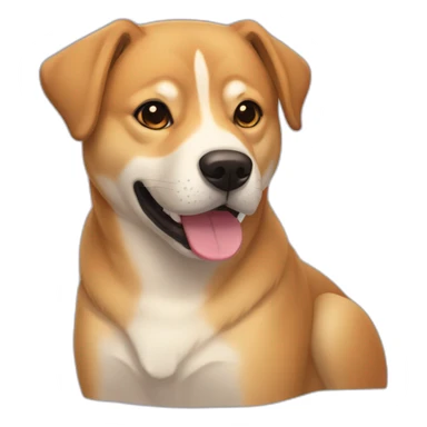 Labrador Shiba inu mix sticker
