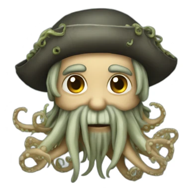 Davy Jones with tentacles sticker