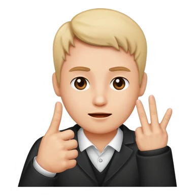 Giving the finger sticker