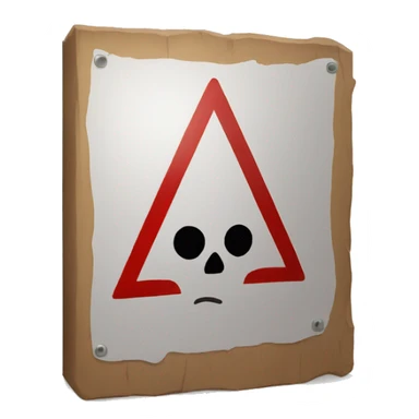 danger sign sticker