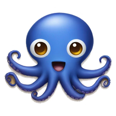 Octopus on a wood plate sticker