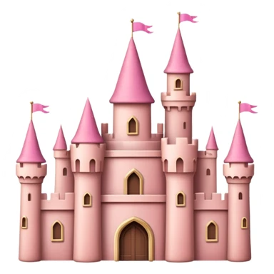 pink castle sticker