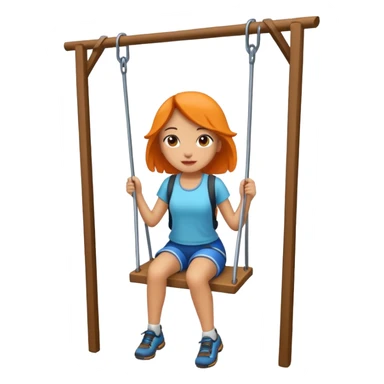 swing hike mixed girl  sticker