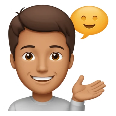 talking MAN with speech bubble sticker