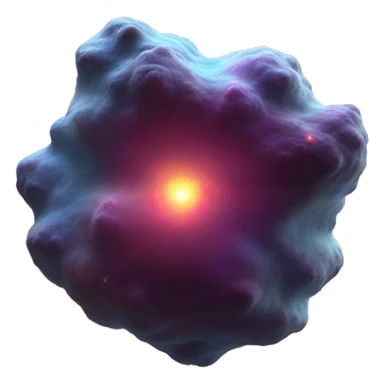 3D realistic nebula in cosmic outer space sticker