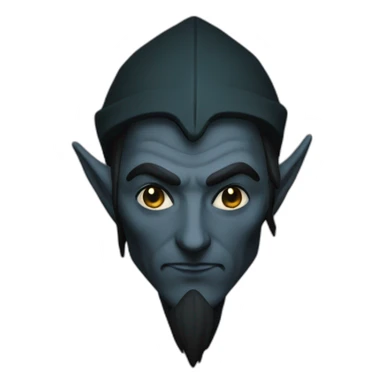 Dark elve thieve man sticker