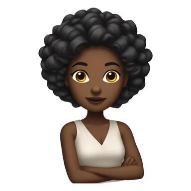 Coquette black girl  sticker